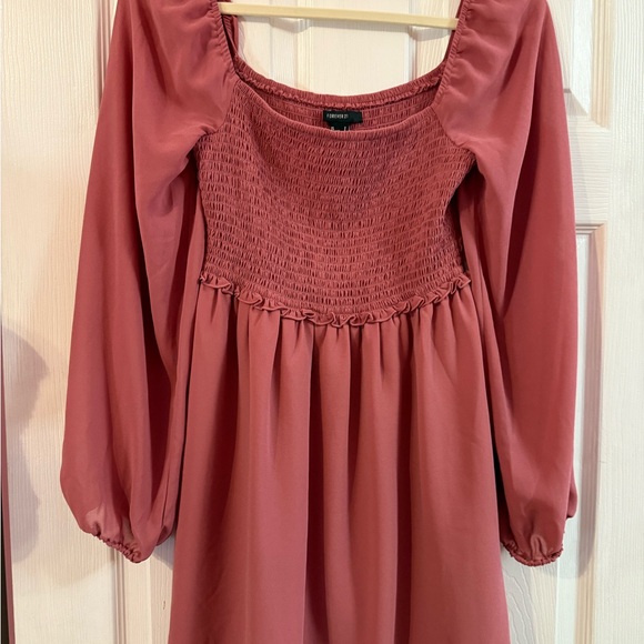 Forever 21 Tops - Forever 21 Dusty Rose Smocked Top